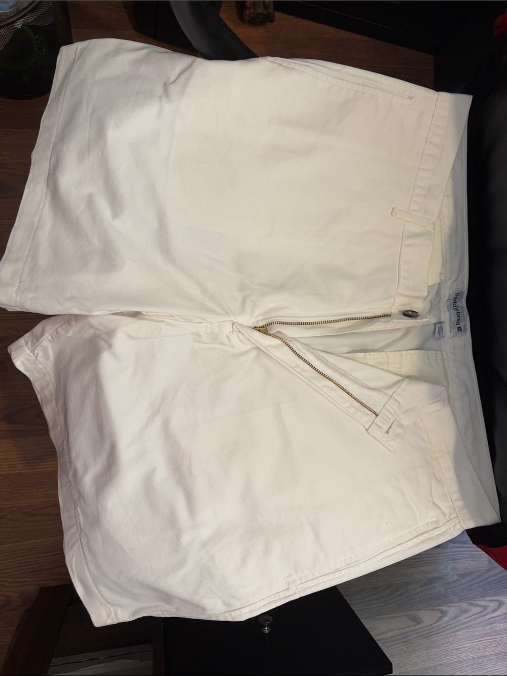 Saddlebred Men's Flat Front White Shorts